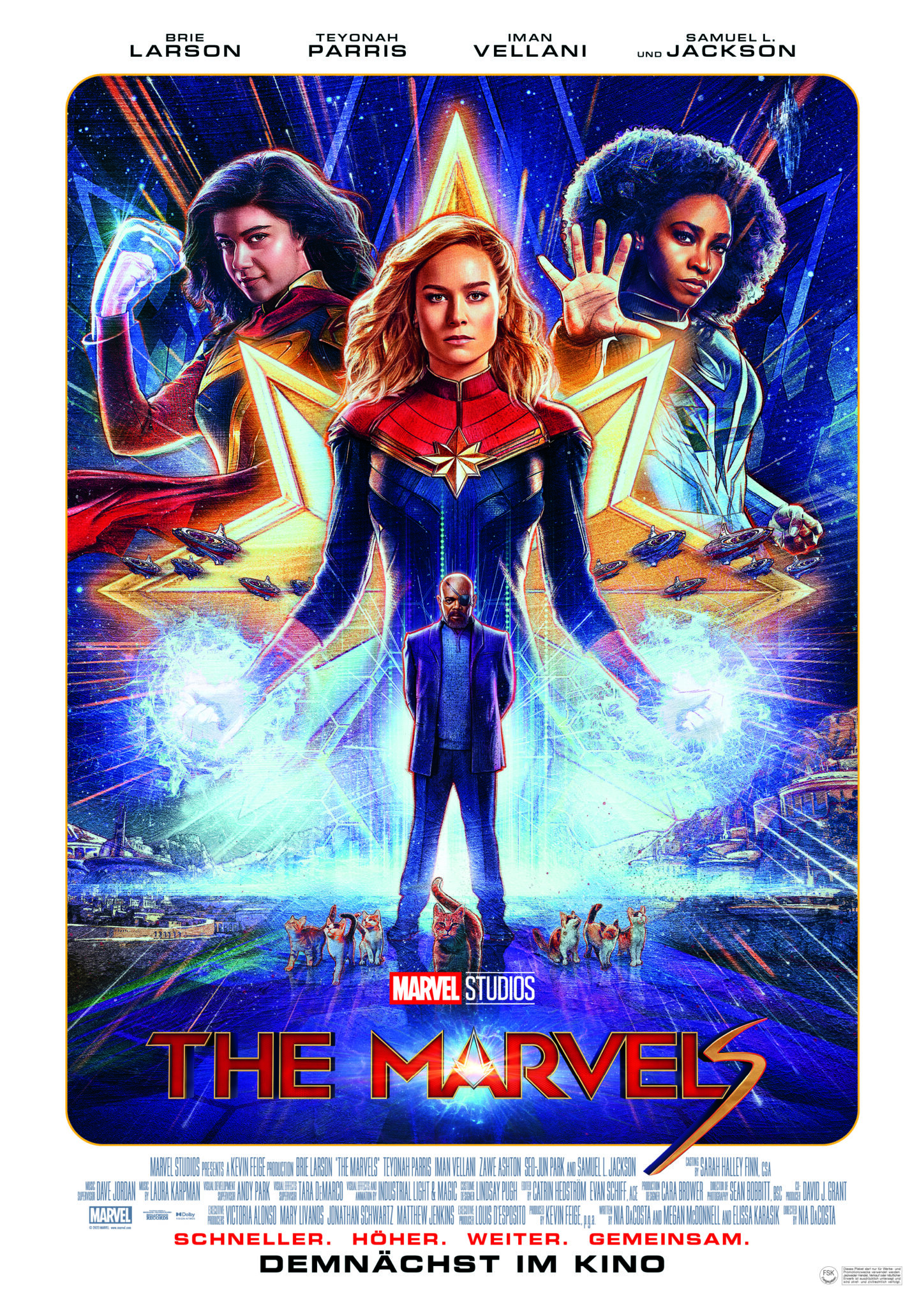 Das Poster zu The Marvels.