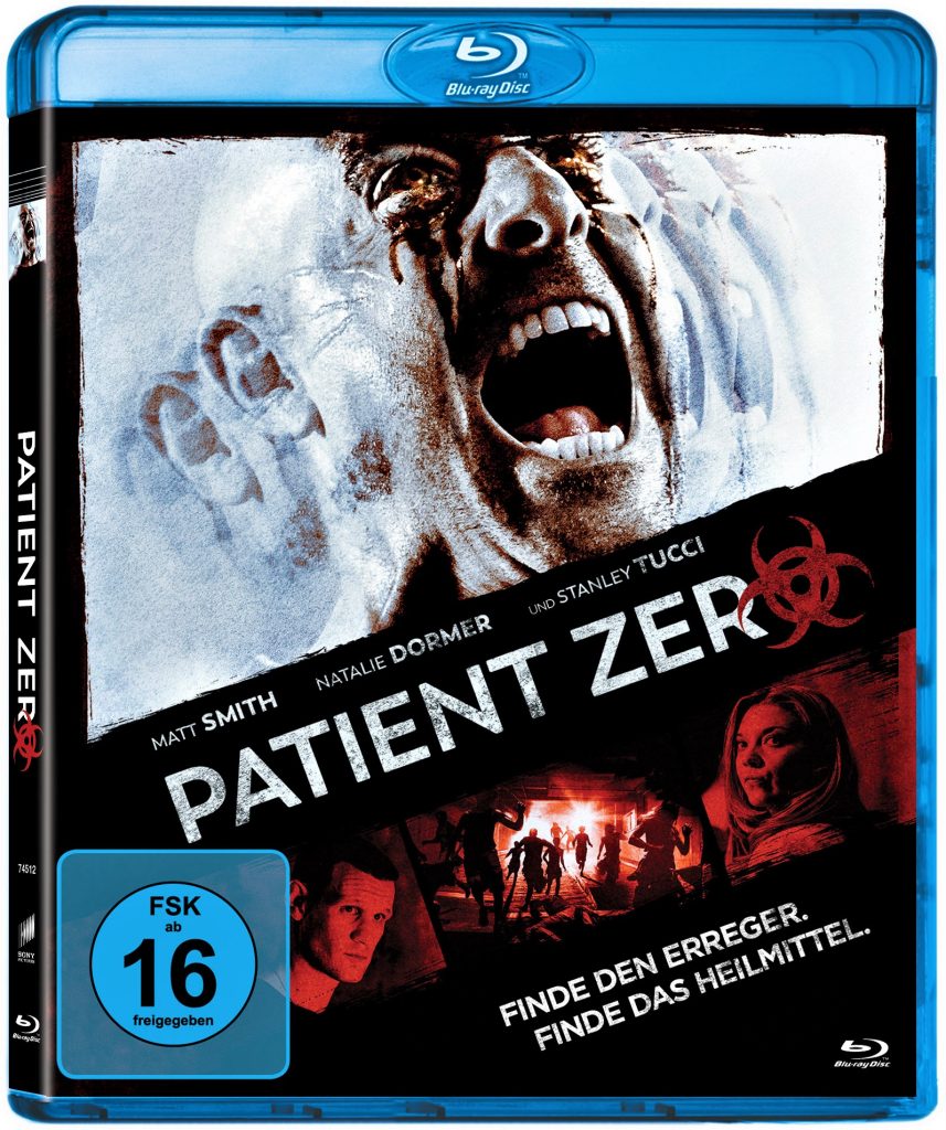 Das Blu-Ray Cover von Patient Zero. © 2018 Screen Gems, Inc. All Rights Reserved. 