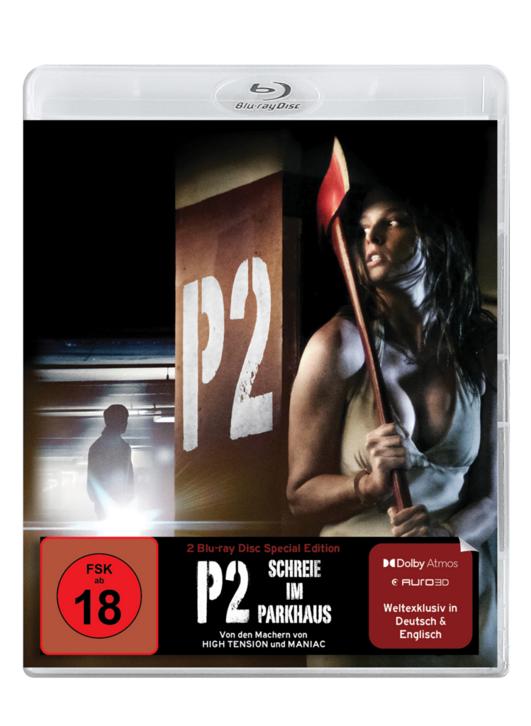 Die offizielle Blu-Ray von P2 - Schreie im Parkhaus
