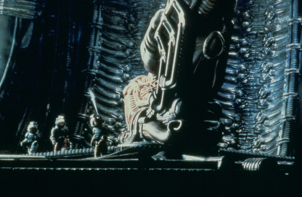 Der mysteriöse Space Jockey auf LV-426 in Alien – Das unheimliche Wesen aus einer fremden Welt