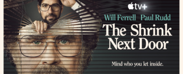 Das englischsprachige Plakat zur Serie zeigt einen großen Kopf von Will Ferrell scheinbar auf Gardinen aufgedruckt und im oberen Drittel Paul Rudd, der, deutlich kleiner, durch diese Gardine in Richtung Betrachter schaut. Der Therapeut von nebenan.
