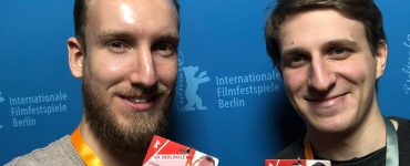 Chris (links) und Stefan bei der Berlinale. Bei unserem Podcast "Filmfrühstück - Ein Toast auf den Film" könnt ihr nun regelmäßig von ihnen hören.