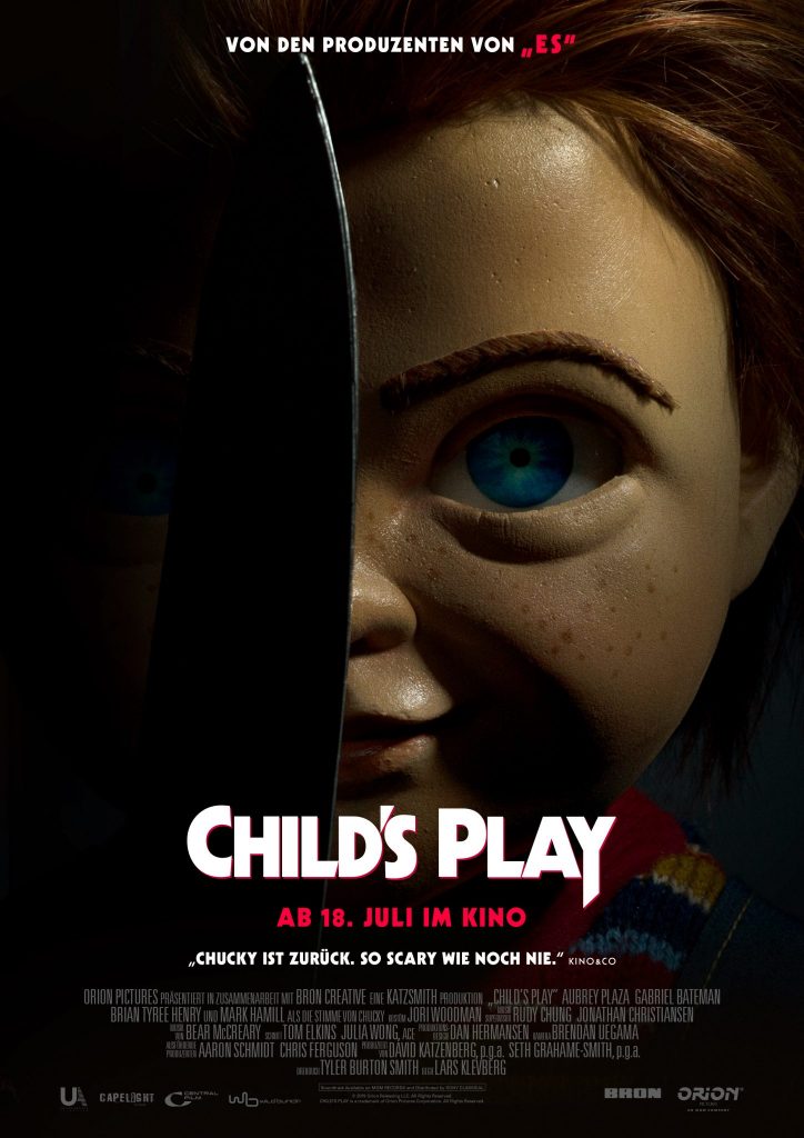 Eines der aktuellen Remakes: Chucky ist zurück! 2019 erschien mit "Child's Play" das Remake zum gleichnamigen Klassiker von 1988 und Reboot des Child's-Play-Franchises © Capelight Pictures