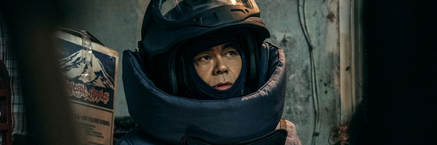 Andy Lau in der gut gepanzerten Arbeitsmontur als Bombenentschärfer - City under Fire - Die Bombe tickt.