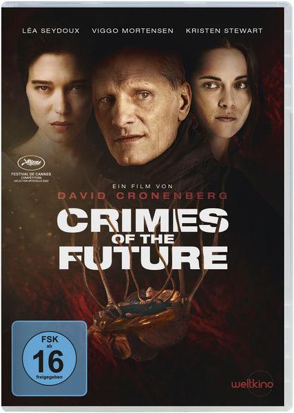 DVD-Cover von Crimes of the Future erschienen bei Weltkino