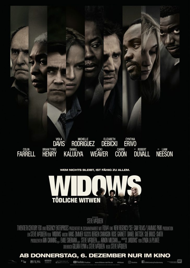 Das Original-Kinoplakat zu Widows - Tödliche Witwen © 2018 20th Century Fox
