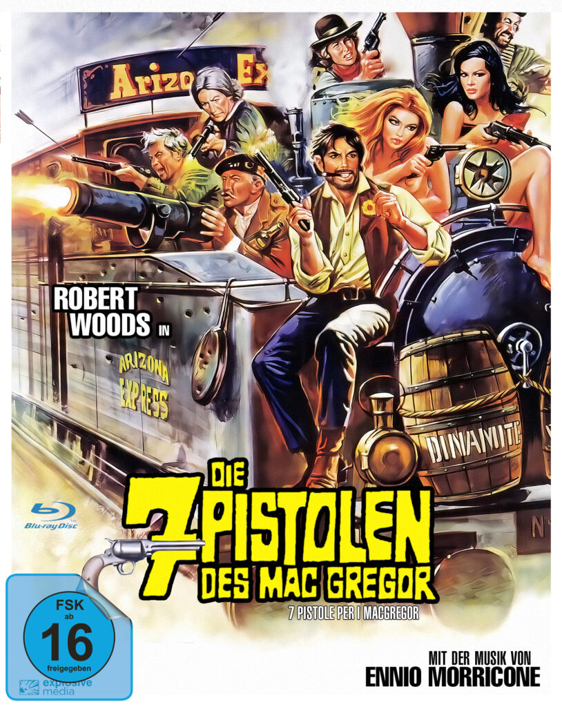 Das Cover der Blu-ray von Die 7 Pistolen des McGregor.