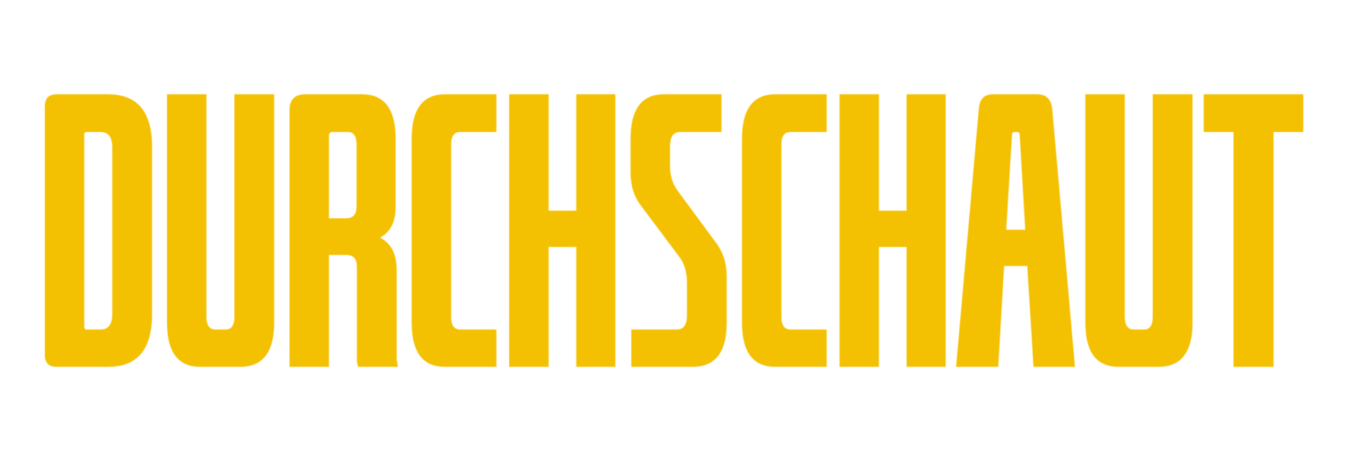 Offizielles Logo in Gelb zu Durchschaut