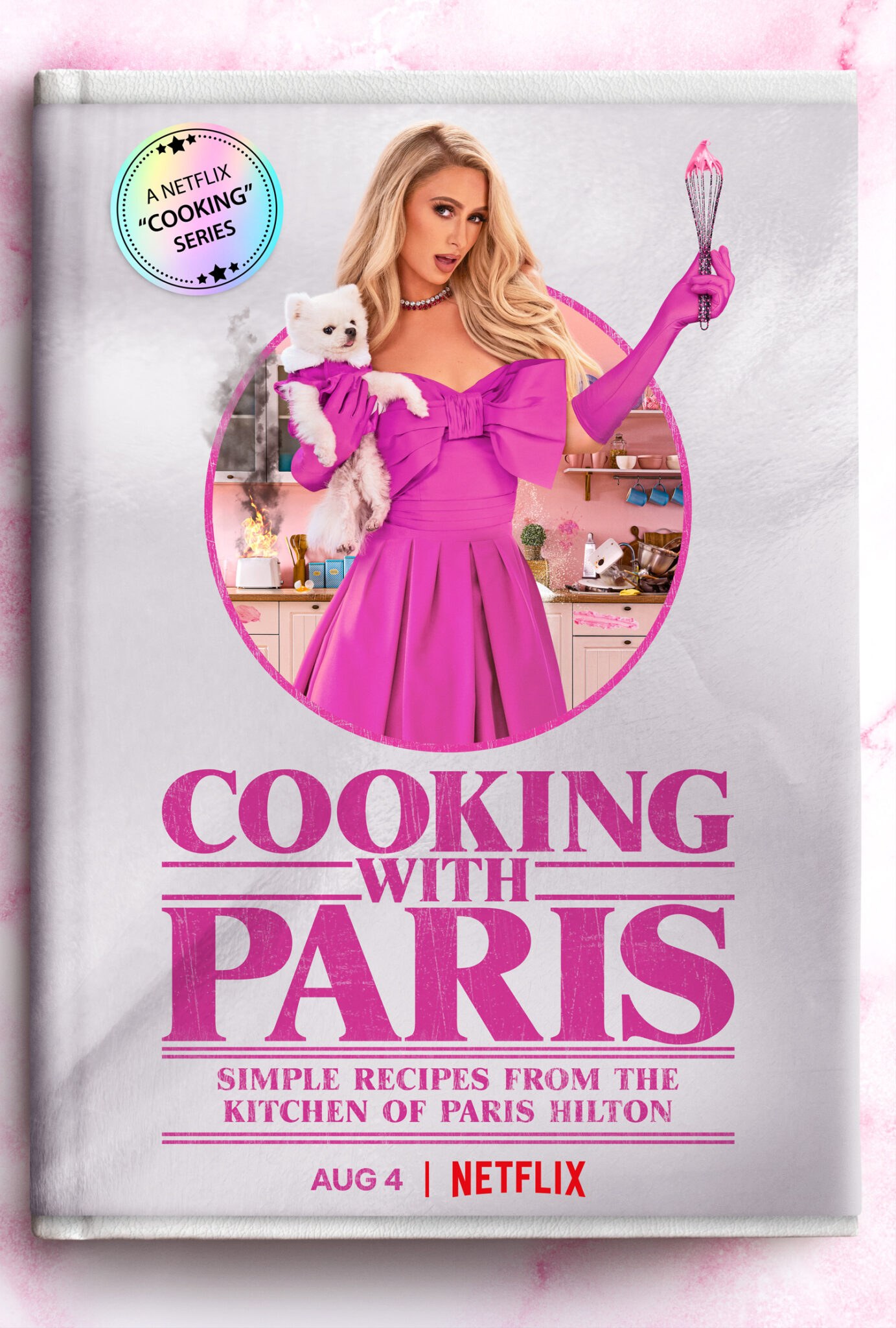 Das Plakat zur Kochsendung mit Paris Hilton