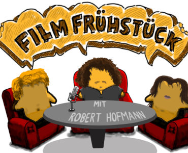 Unsere Redakteure Stefan und Grace und Robert Hofmann als Toasts im Filmfrühstück Podcast
