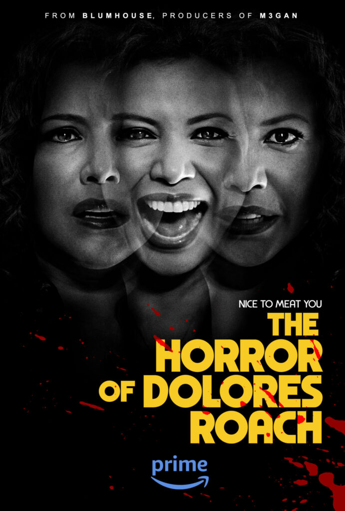 Auf dem Poster erkennt man Dolores Roach verschiedene Gesichter, die alle verschiedene Emotionen ausstrahlen
