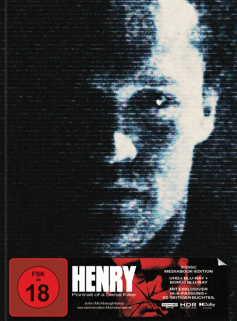 Filmcover zum Film Henry auf dem Michael Rooker in die Kamera starrt