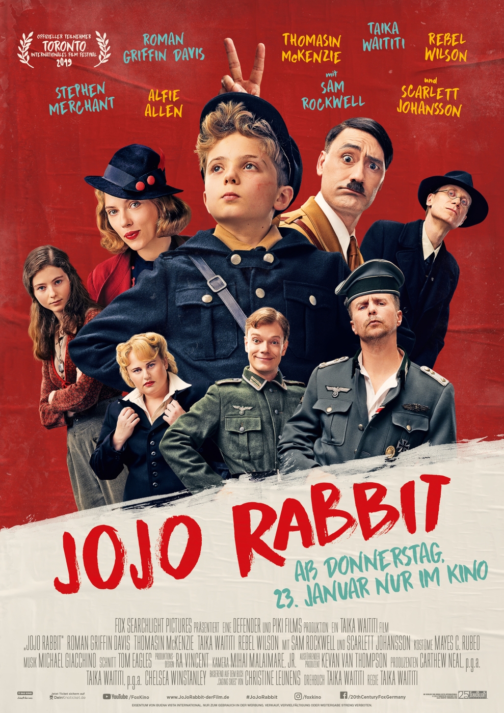 Offizielles Plakat zu Jojo Rabbit