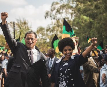 Nelson Mandela (Laurence Fishburne) in "Madiba" © justbridge entertainment