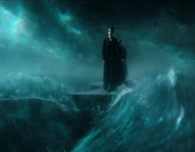 Tom Sturridge als Morpheus a.k.a. Dream zwischen Wellen