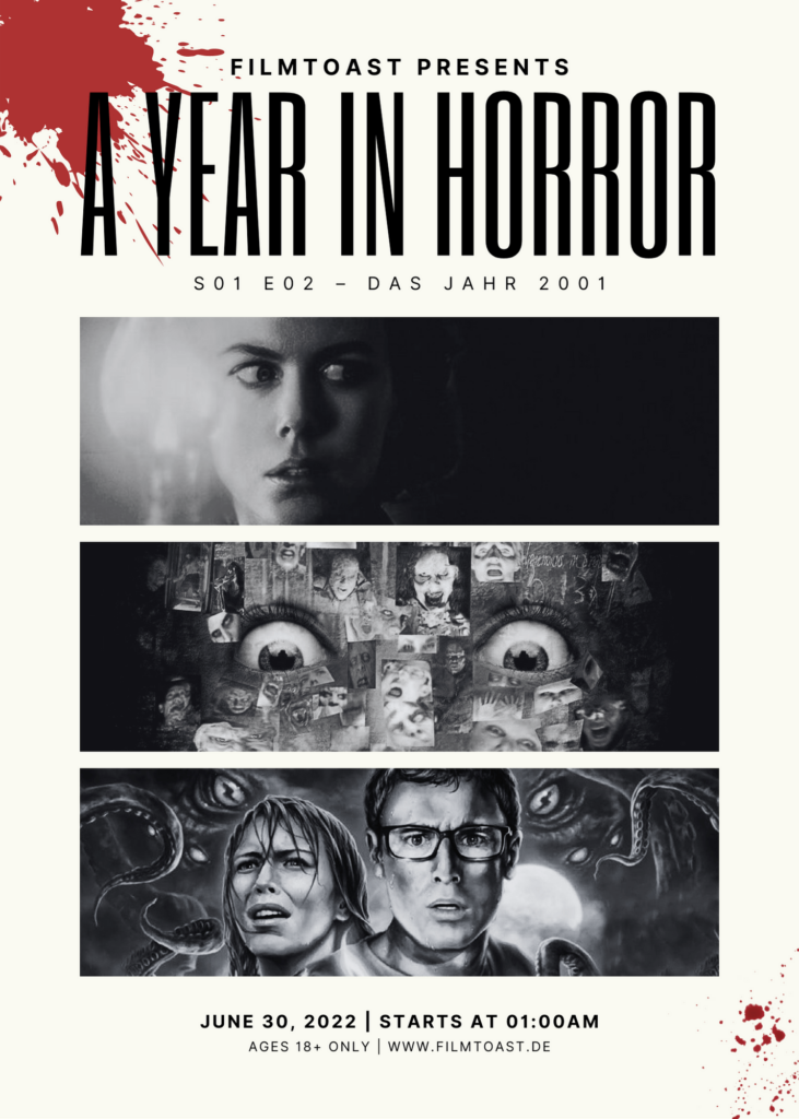 Episoden-Cover zum Podcast-Format "A Year in Horror", S01 E02 – Das Jahr 2001