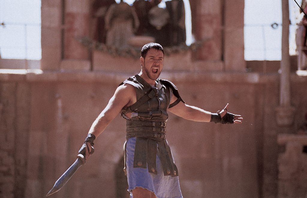 Maximus als Gladiator im Kolosseum, Gladiator