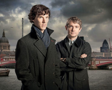 Benedikt Cumberbatch und Martin Freeman als Sherlock Holmes und Dr. Watson